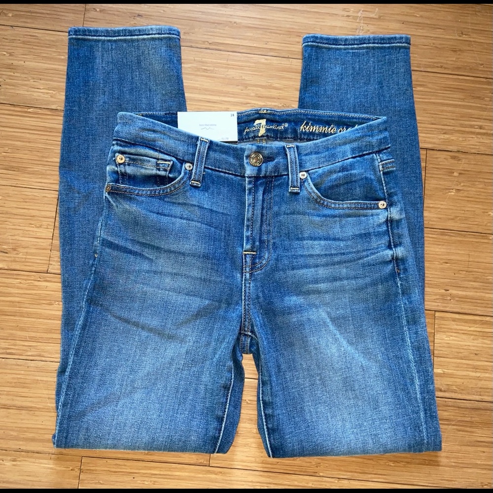7 For All Mankind Kimmie Crop Skinny Ankle Jeans